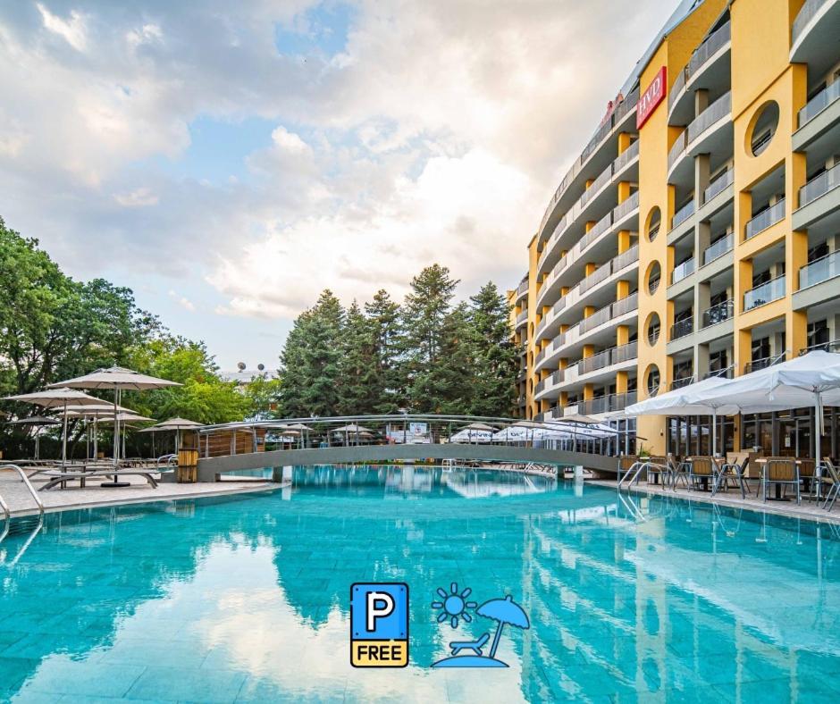 Hvd Viva Club Ultra All Inclusive - Private Beach & Free Parking Golden Sands Εξωτερικό φωτογραφία